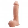 Grube realistyczne dildo na przyssawce z jądrami 22 cm